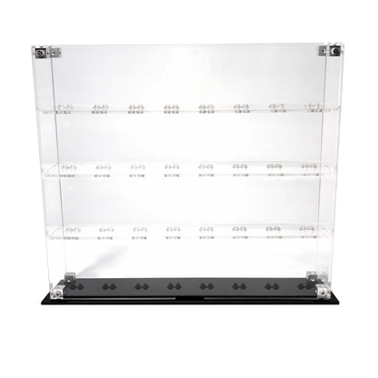 Krystalklar akryl-kasse til 50 LEGO® Minifigurer™ – støvfri opbevaring og elegant udstilling til samlere