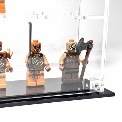 Krystalklar akryl-kasse til 50 LEGO® Minifigurer™ – støvfri opbevaring og elegant udstilling til samlere