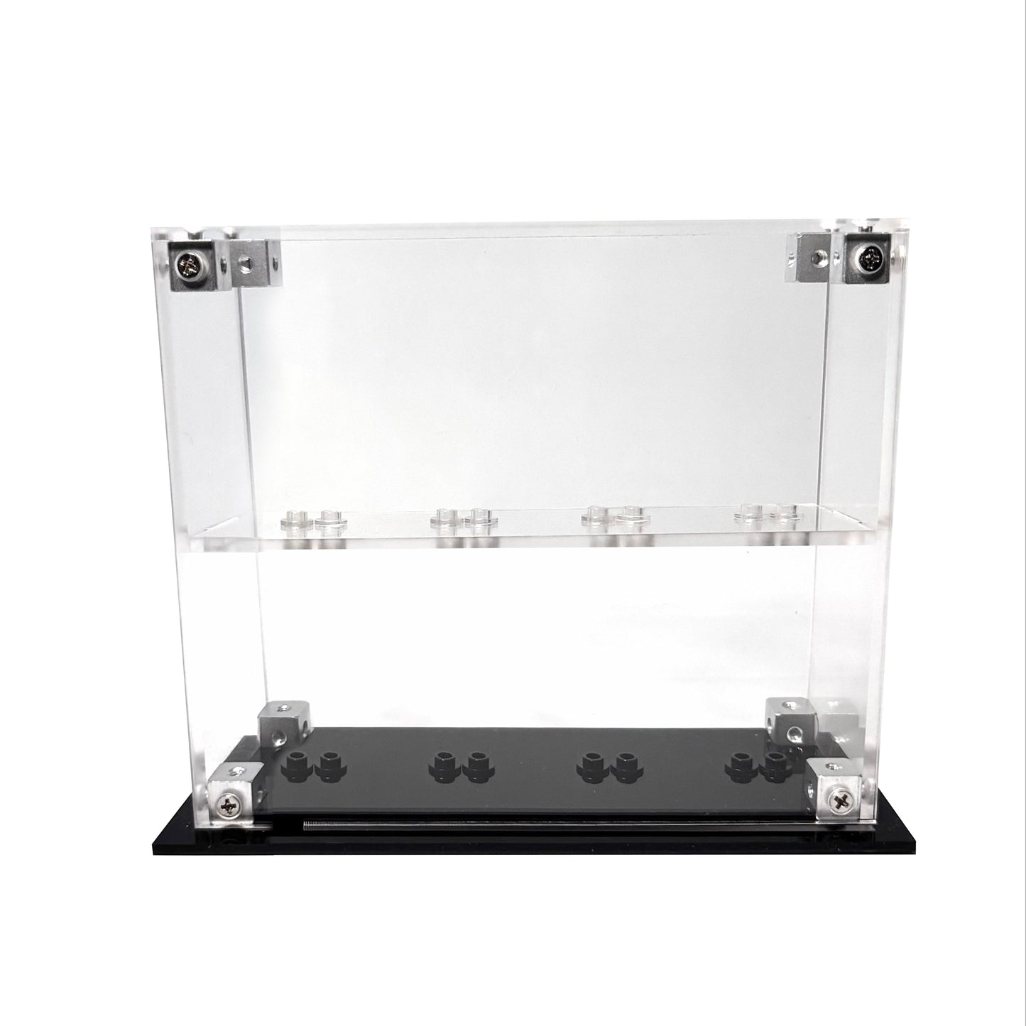 Krystalklar akryl-kasse til 8 LEGO® Minifigurer™ – støvfri opbevaring og elegant udstilling til samlere