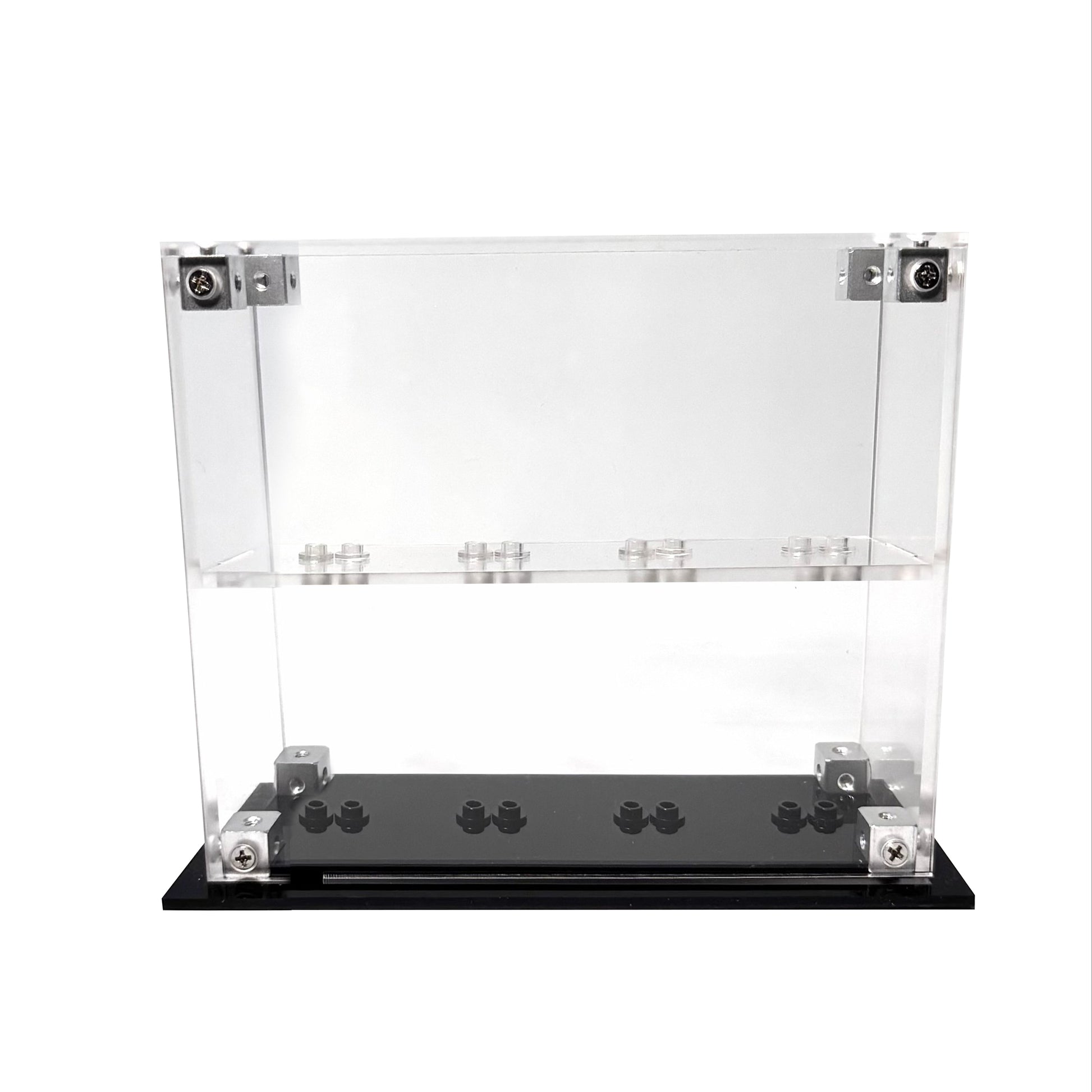 Krystalklar akryl-kasse til 8 LEGO® Minifigurer™ – støvfri opbevaring og elegant udstilling til samlere