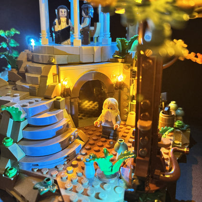 Detaljeret lyskit til LEGO 1036 Rivendell 