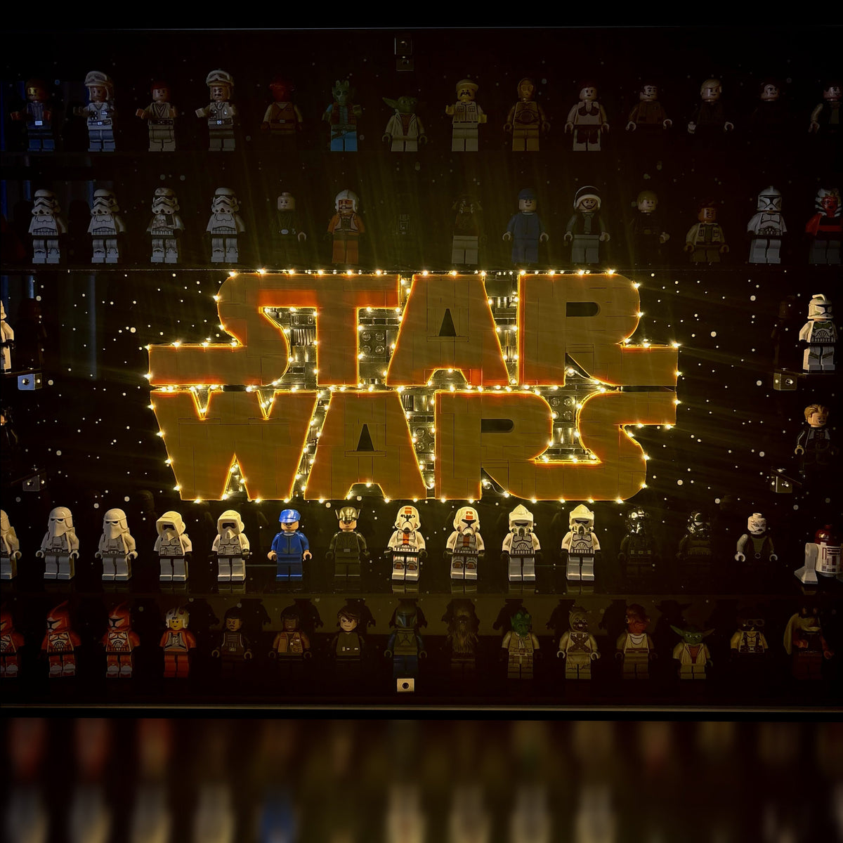 Lyskit og akrylkasse LEGO® Brick-Built Star Wars™ Logo 75407
