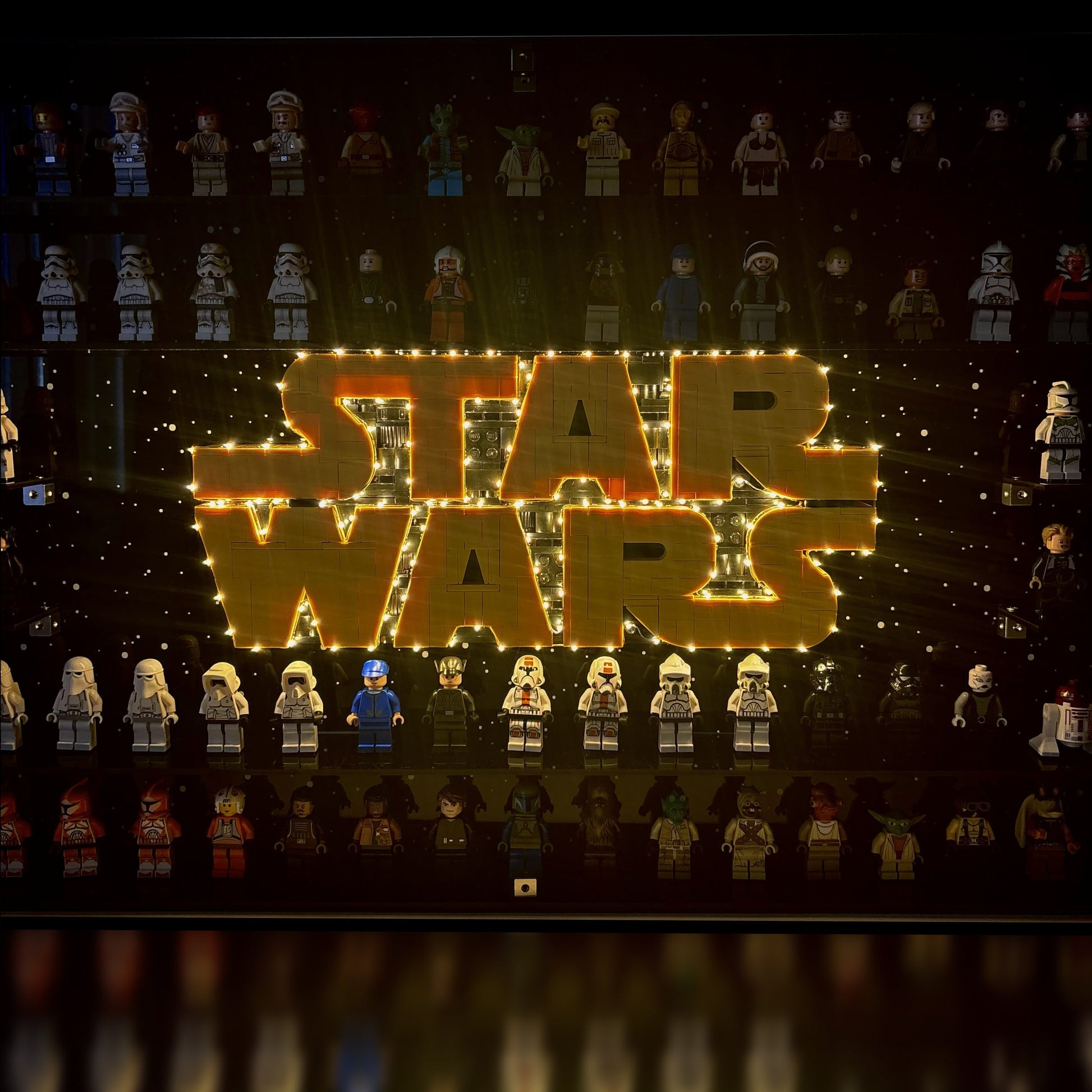 Lyskit og akrylkasse LEGO® Brick-Built Star Wars™ Logo 75407