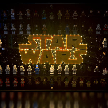 Lyskit og akrylkasse LEGO® Brick-Built Star Wars™ Logo 75407