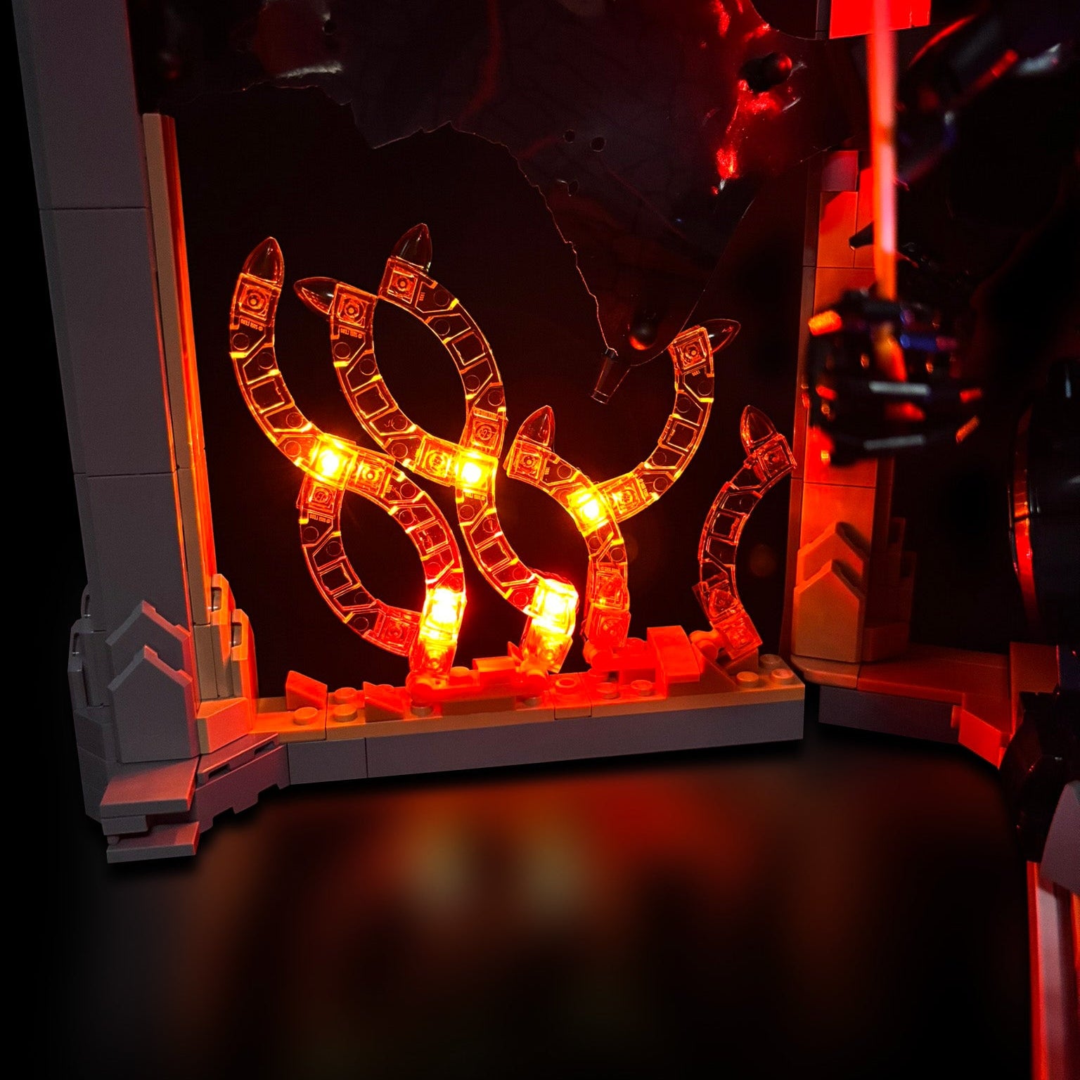 yskit til LEGO® Balrog Book Nook – oplys Morias miner og broen ved Khazad-dûm