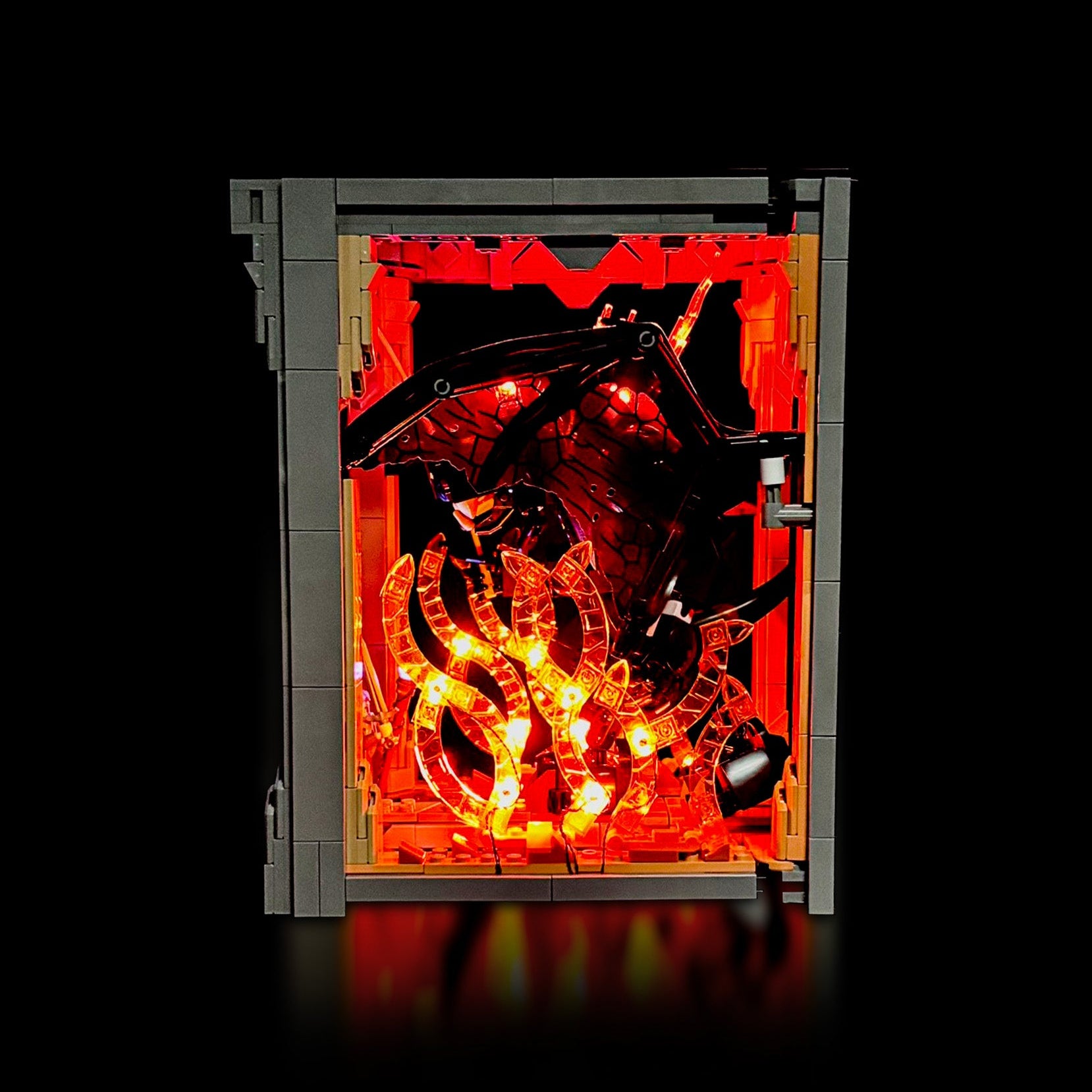 yskit til LEGO® Balrog Book Nook – oplys Morias miner og broen ved Khazad-dûm