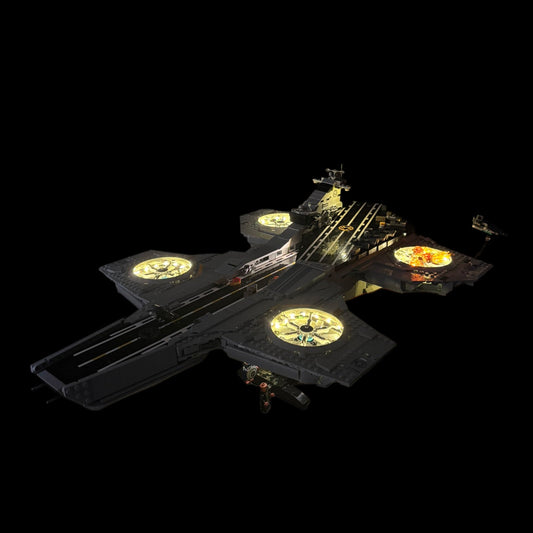 Lyskit installeret i LEGO® Marvel S.H.I.E.L.D. Helicarrier 76354