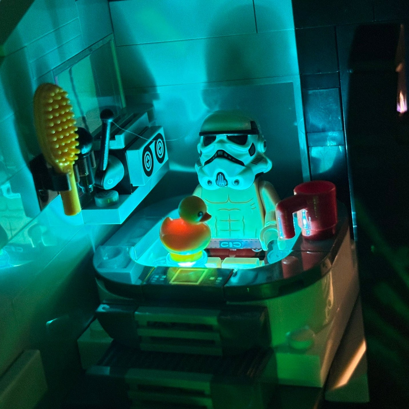 Lyskit til LEGO® 75419 Death Star™ med LED-belysning, der fremhæver dette ikoniske byg