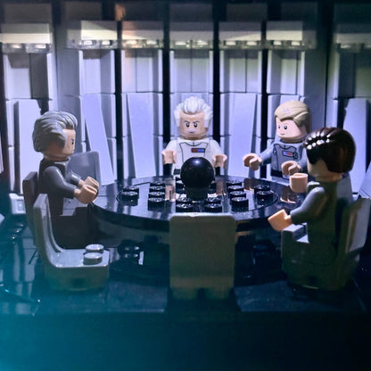 Lyskit til LEGO® 75419 Death Star™ med LED-belysning, der fremhæver dette ikoniske byg