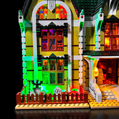 Lyskit til LEGO® Haunted House (10273) – skab uhyggelig stemning med LED-lys
