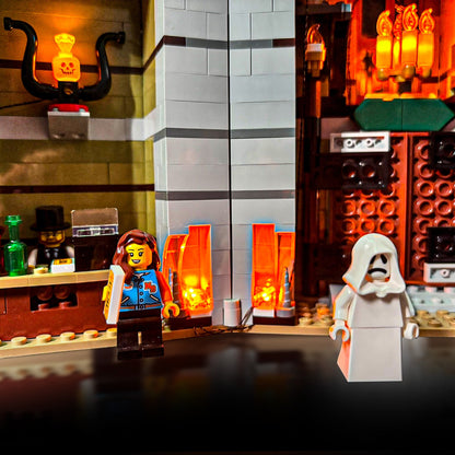 Lyskit til LEGO® Haunted House (10273) – skab uhyggelig stemning med LED-lys