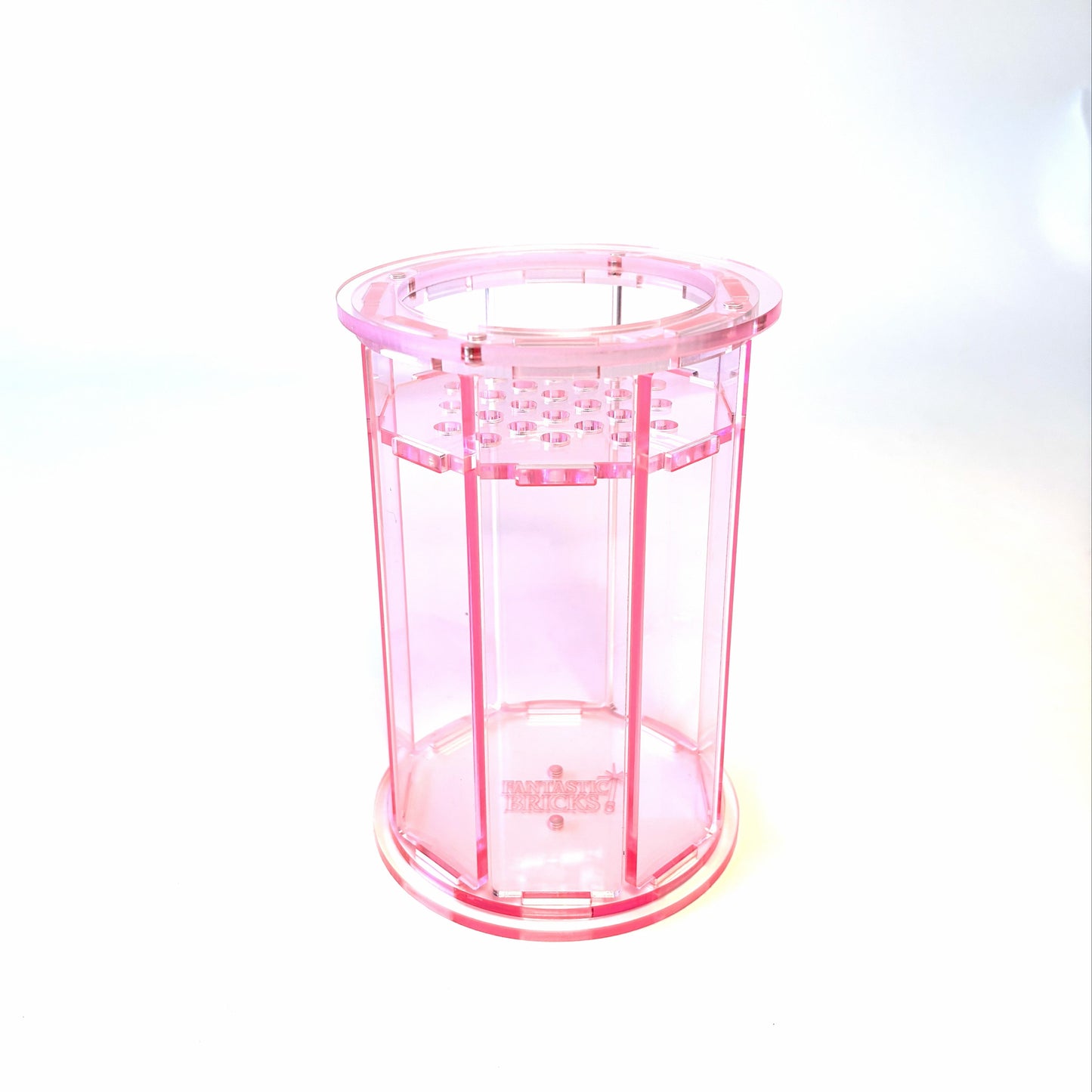 Stor akrylvase - pink til LEGO® Botanical - Serien