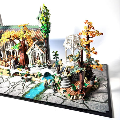 Akrylkasse til LEGO® Ringenes Herre™ Kløvedal™ (10316) – støvfri beskyttelse og elegant udstilling