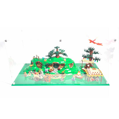 Akryl kasse til LEGO® Ringenes Herre™ Herredet™ (10354) – støvfri beskyttelse og stilfuld udstilling af Bilbos hobbithul i Bagshot Row™
