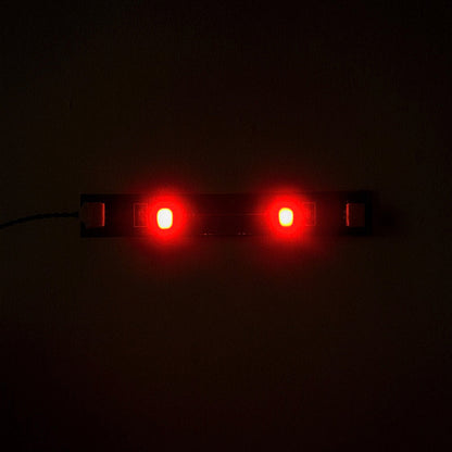 LED-lysbånd til LEGO®-modeller – 3 selvklæbende lysbånd i rød, ideel til stærk belysning. 