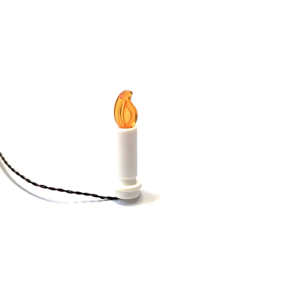 LED-lys indbygget i LEGO®-kompatibel stearinlys, perfekt til at skabe hyggelig belysning i dine modeller