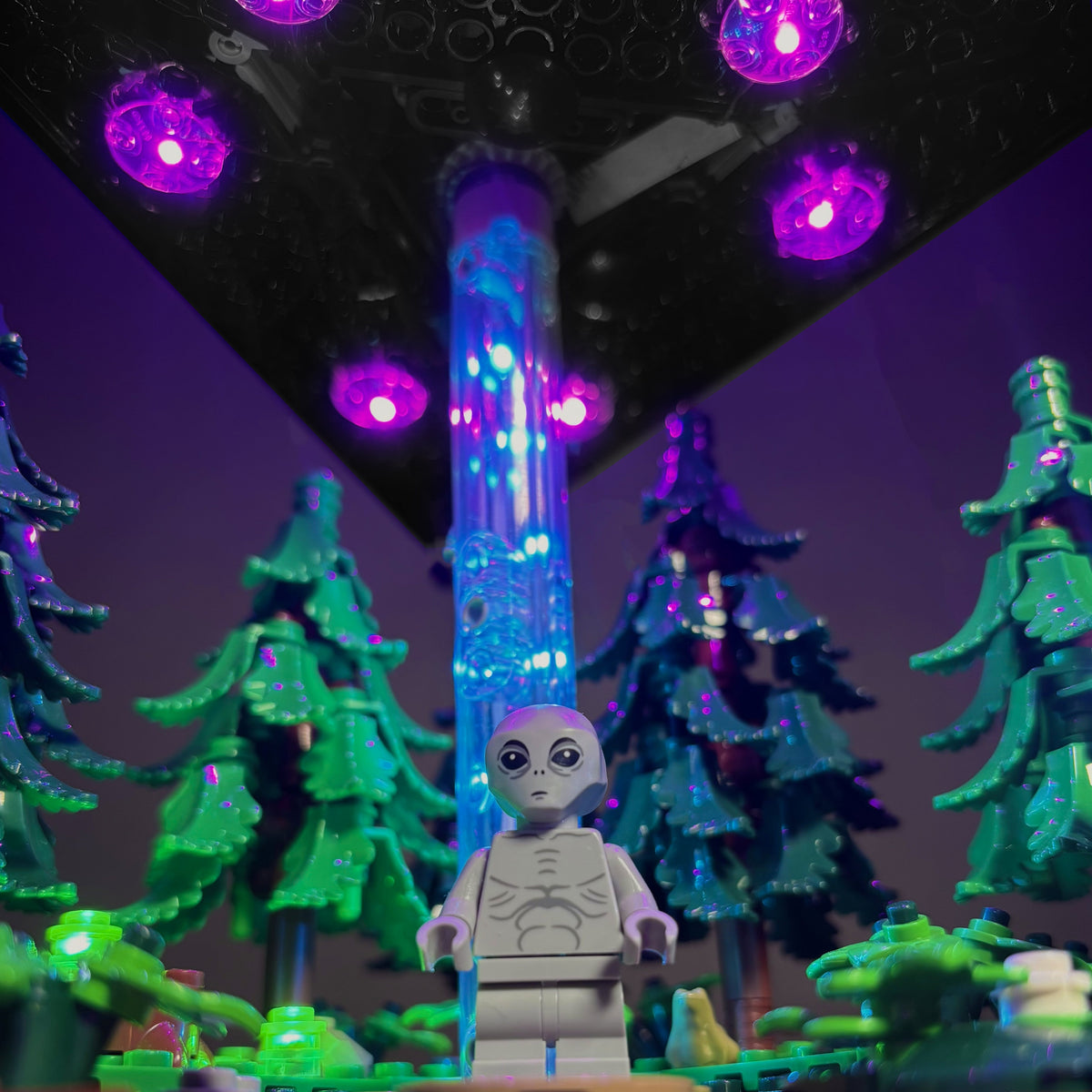 Lyskit til LEGO 21369 The X-files med justerbar mystisk lys fra UFO'en og oplysning af alle detaljer 