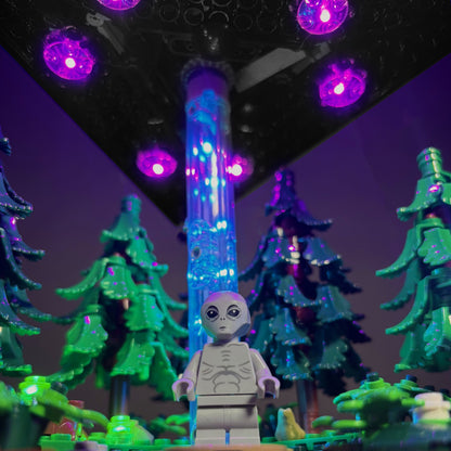 Lyskit til LEGO 21369 The X-files med justerbar mystisk lys fra UFO'en og oplysning af alle detaljer 