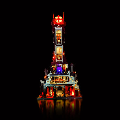 Lyskit til LEGO® Barad-Dûr™ 10333 med flakkende LED-lys og flammende øje