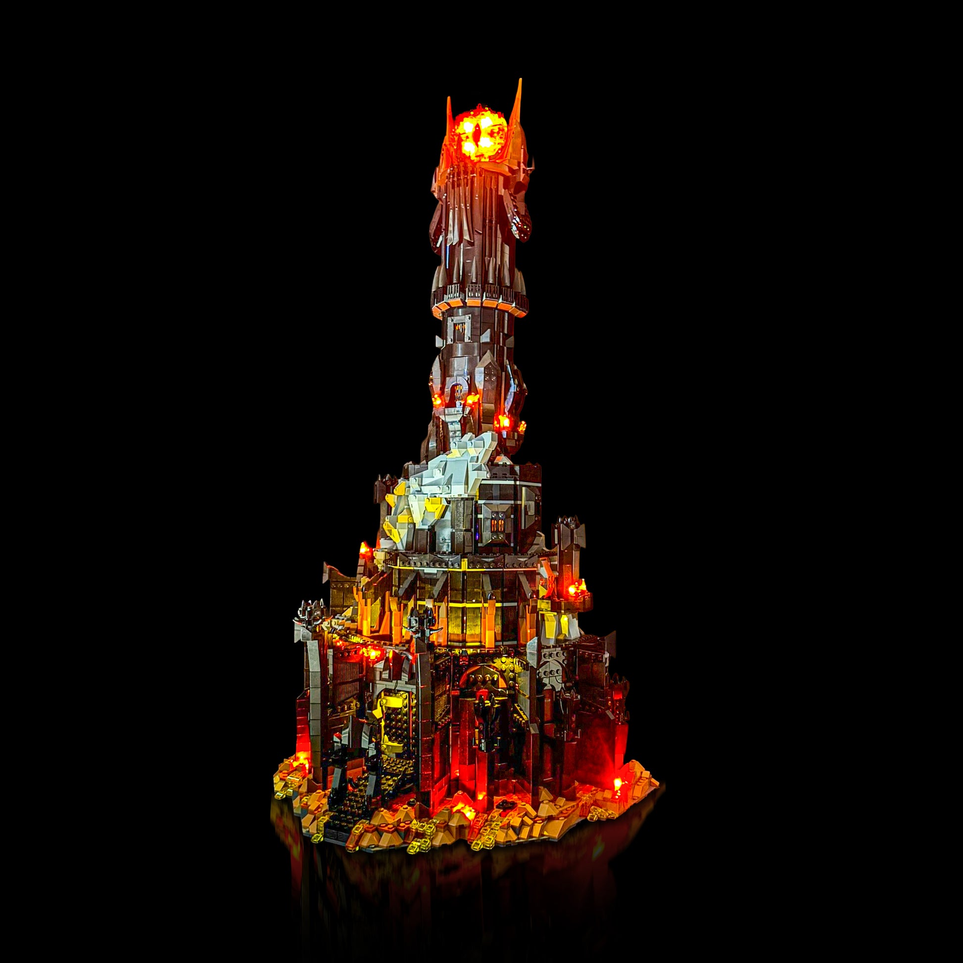 Lyskit til LEGO® Barad-Dûr™ 10333 med flakkende LED-lys og flammende øje