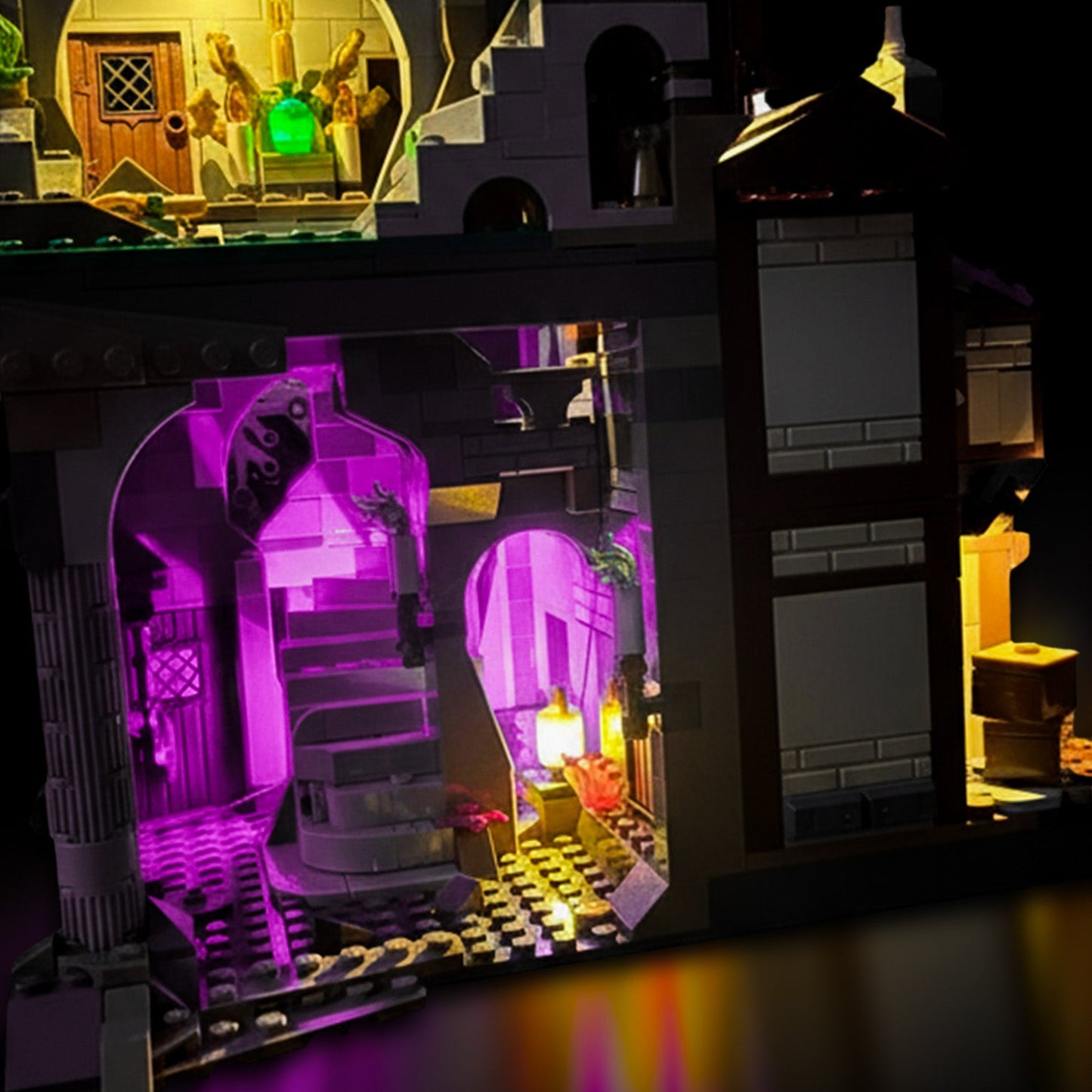 Lyskit til LEGO® Dungeons & Dragons™ Den røde drages fortælling (40658) med magiske LED-lys og flammeeffekter