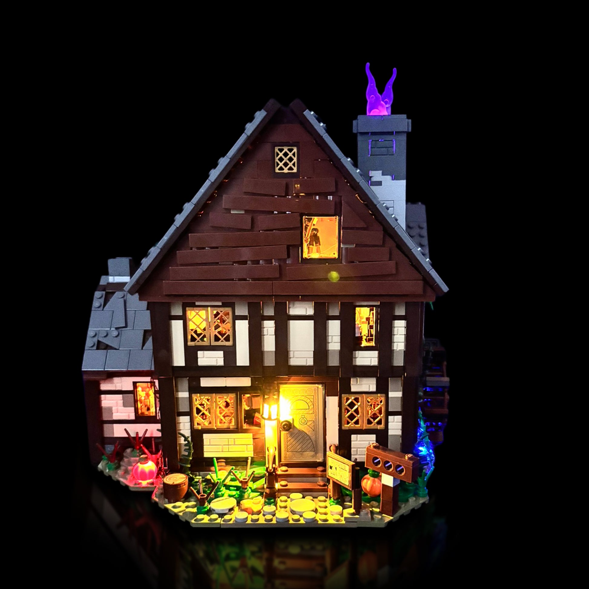Lyskit til LEGO® Hocus Pocus™ (21341) med farverige LED-lys og magisk halloween-stemning