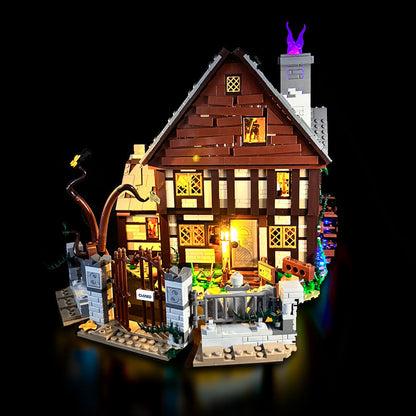 Lyskit til LEGO® Hocus Pocus™ (21341) med farverige LED-lys og magisk halloween-stemning