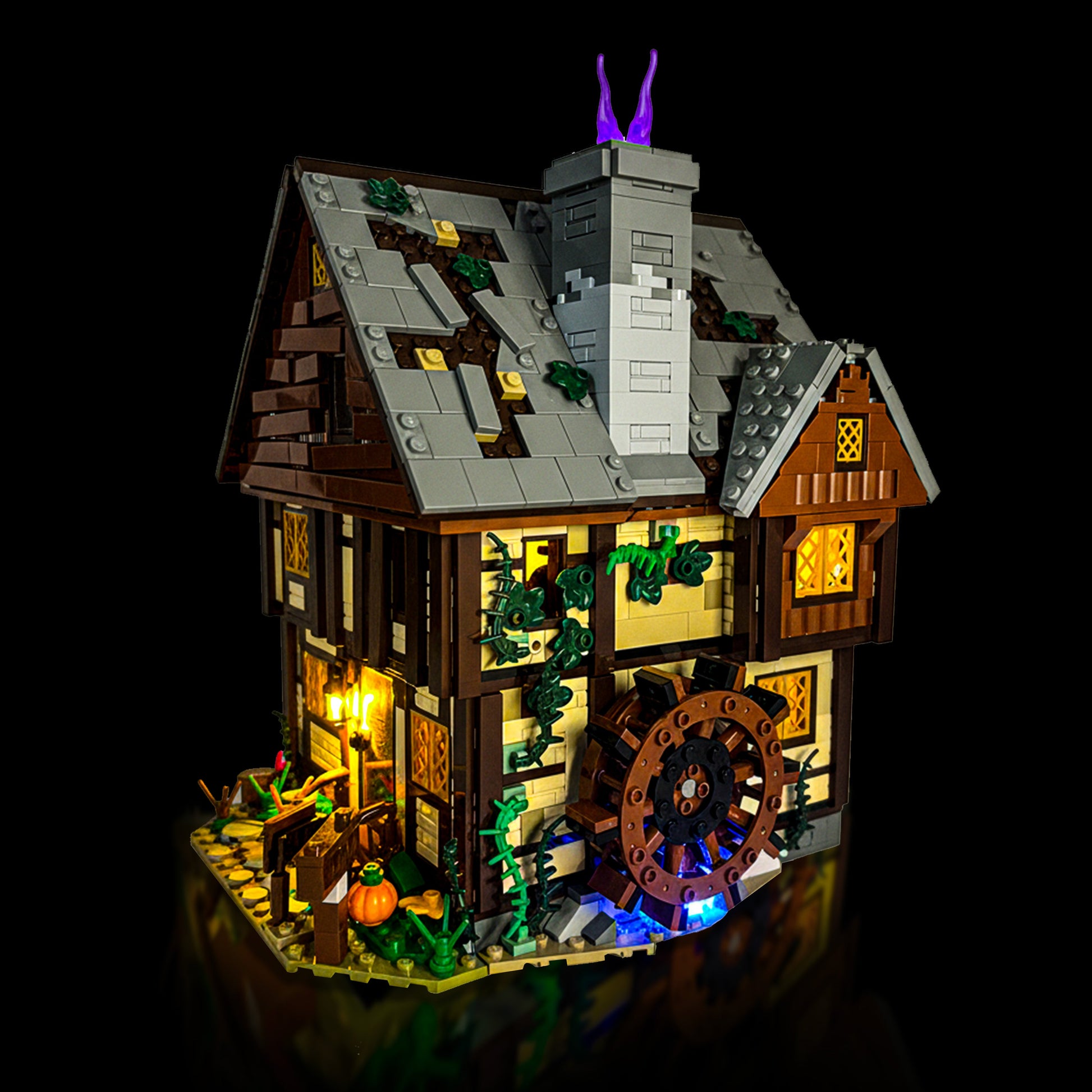 Lyskit til LEGO® Hocus Pocus™ (21341) med farverige LED-lys og magisk halloween-stemning