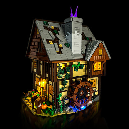 Lyskit til LEGO® Hocus Pocus™ (21341) med farverige LED-lys og magisk halloween-stemning
