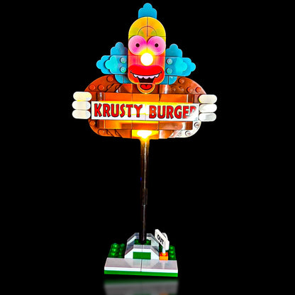 Lyskit til LEGO® Krusty Burger 21348 med farverige LED-lys 