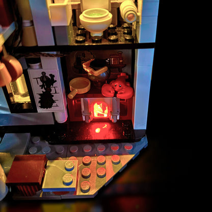 Lyskit til LEGO® Malfoy Manor™ 76453 med farverige LED-lys og USB-tilslutning