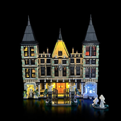 Lyskit til LEGO® Malfoy Manor™ 76453 med farverige LED-lys og USB-tilslutning