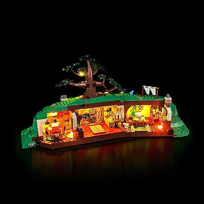 Lyskit til LEGO® Ringenes Herre™ Herredet™ (10354) med farverige LED-lys og hyggelig hobbitstemning