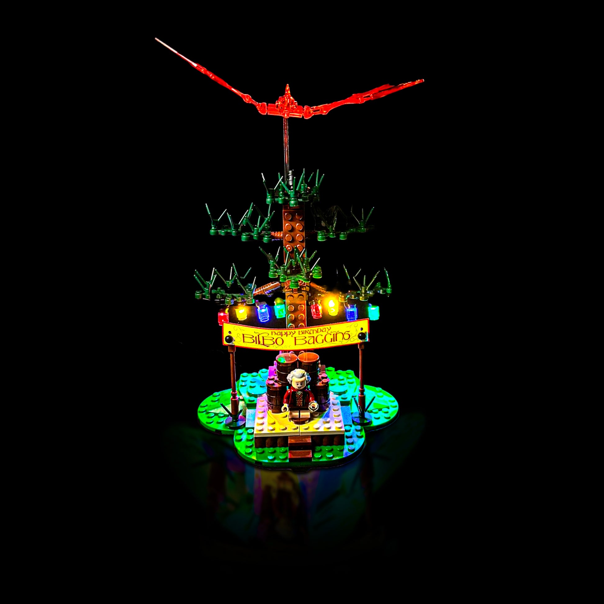 Lyskit til LEGO® Ringenes Herre™ Herredet™ (10354) med farverige LED-lys og hyggelig hobbitstemning