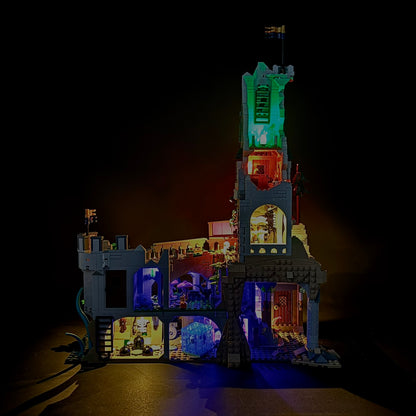 Lyskit til LEGO® Dungeons & Dragons™ Den røde drages fortælling (40658) med magiske LED-lys og flammeeffekter