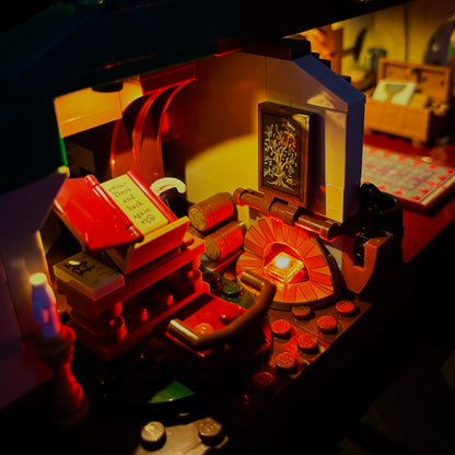Lyssæt til LEGO® Ringenes Herre™ Herredet™ (10354) med farverige LED-lys og hyggelig hobbitstemning