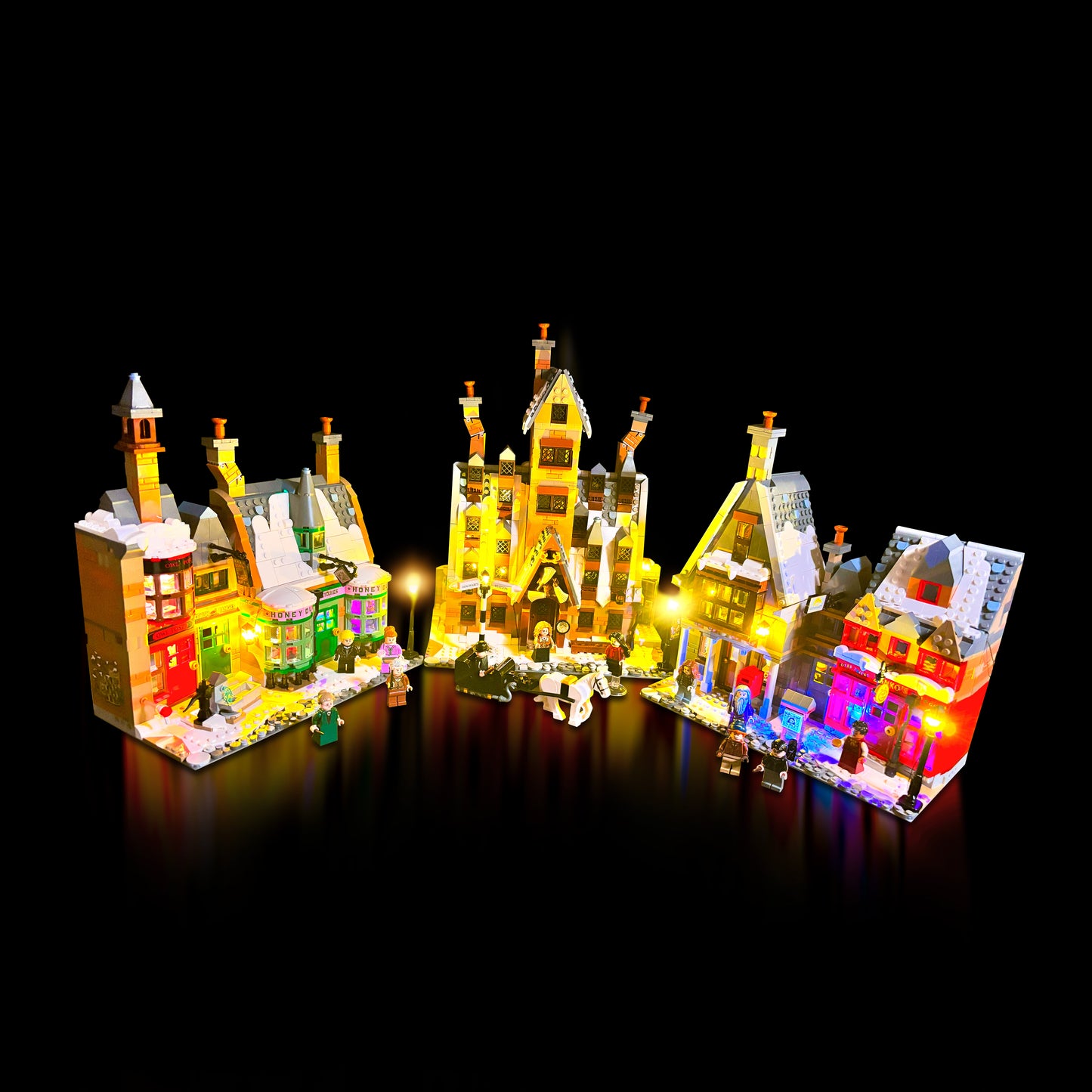 Lyskit til LEGO® Harry Potter™ Hogsmeade Collectors Edition (76457) – 33 LED-lys fremhæver De Tre Koste™ og Honeydukes™