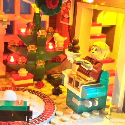 Lyskit til LEGO® Home Alone™ (21330) McCallister-huset med julebelysning og magisk stemning fra filmklassikeren.