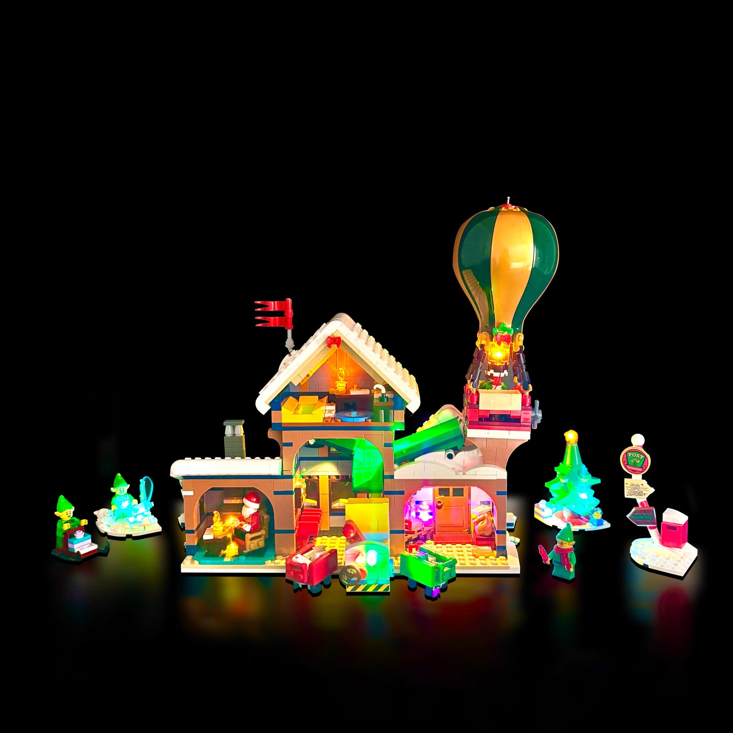 Lyskit til LEGO® Santa's Post Office (10339), fremhæver alle fine detaljer