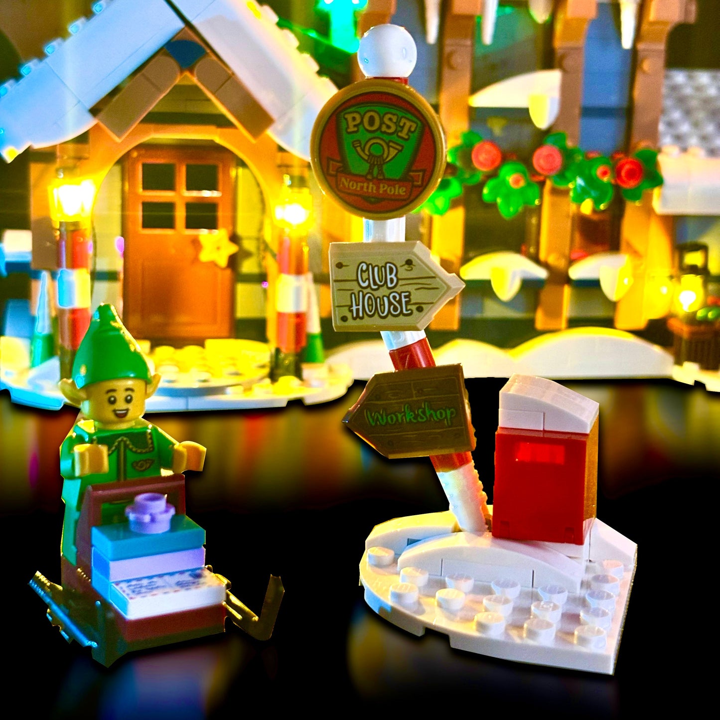 Lyskit til LEGO® Santa's Post Office (10339), fremhæver alle fine detaljer