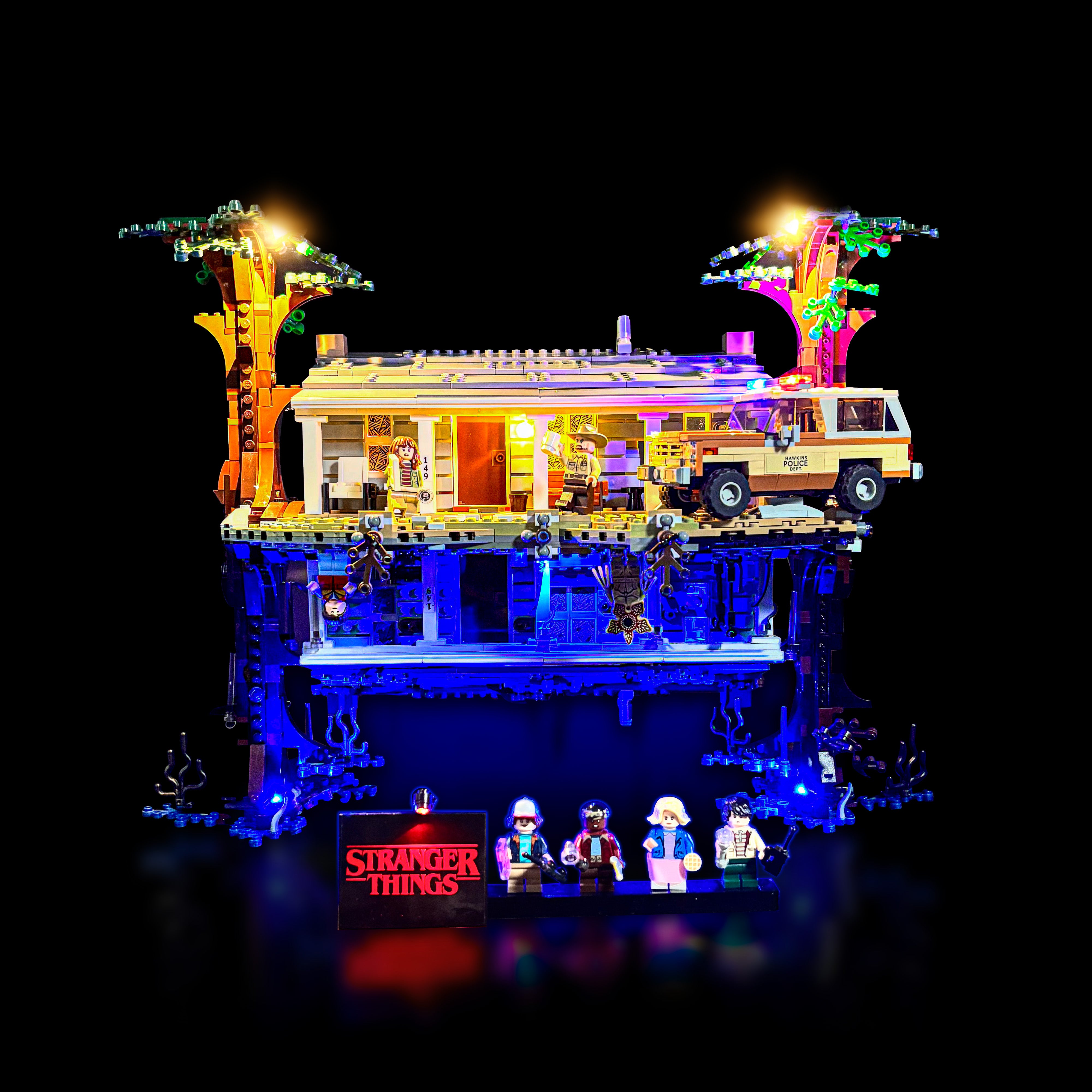 Lyskit til LEGO® Stranger Things: The Upside Down (75810) – LED-lys med plug-and-play installation og autentisk stemning