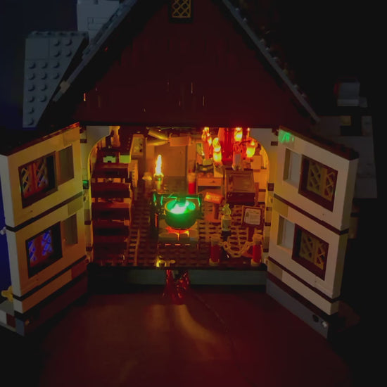 Lyskit til LEGO® Hocus Pocus™ (21341) med flakkende LED-lys og magisk halloween-stemning