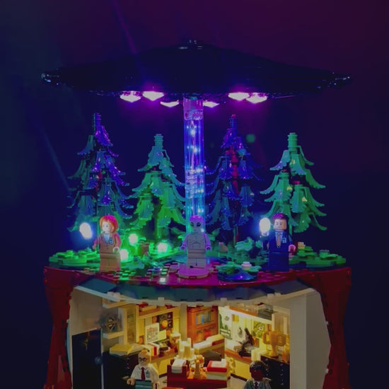 Lyskit til LEGO 21369 The X-files med justerbar mystisk lys fra UFO'en og oplysning af alle detaljer 