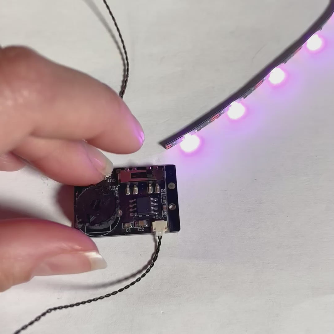 Multi Effects Board til LEGO-kompatible LED-lys – dynamiske lyseffekter med tre forskellige blinkevariationer og justerbar hastighed