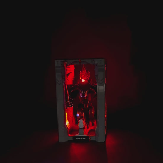 Lyskit til LEGO® Balrog Book Nook – oplys Morias miner og broen ved Khazad-dûm