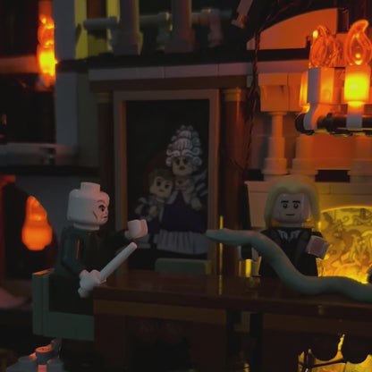 Lyskit til LEGO® Malfoy Manor™ 76453 med farverige LED-lys og USB-tilslutning